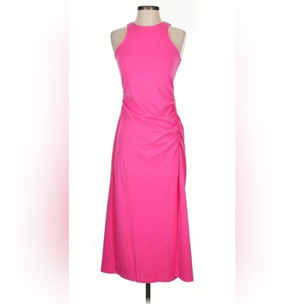 Elegant Pink Sleeveless Dress